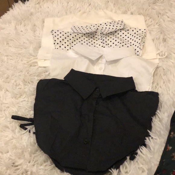 Mock collars with straps to stay in place under a sweater. - Picture 6 of 7